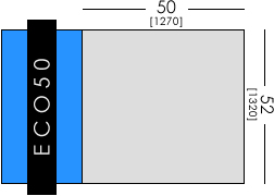 Ecoflex 50 x 52 inch Work Area